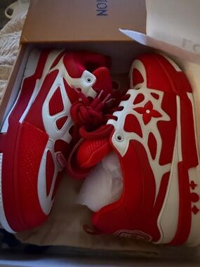Louis Vuitton LV Skate Sneaker Red White size 11 men